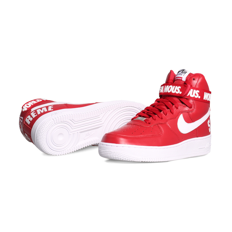 Nike Air Force 1 High Supreme Red White Sneaker